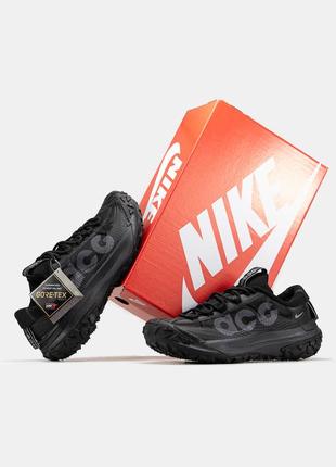 Мужские кроссовки nike acg mountain fly 2 gore-tex black найк черного цвета