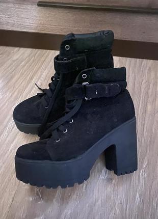 Ботинки натуральный замш