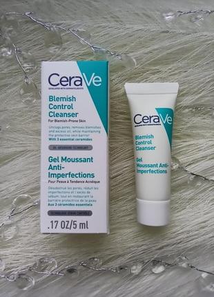 🍀cerave blemish control cleancer глибоко очищувальний гель для схильної до недосконалостей шкіри обличчя та тіла2 фото