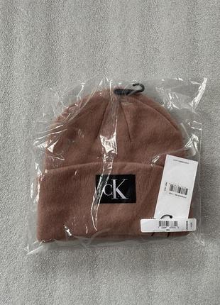 Новая зимняя шапка calvin klein ( ck monogram logo beanie hat ) с америки8 фото