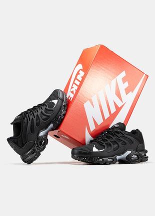 Чоловічі кросівки nike air max tn terrascape black white найк чорного з білим кольорів