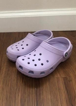 Крокс класік клог бузковий - лавандовий crocs clog classic orchid lavender