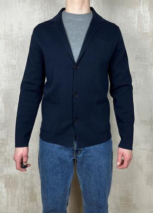 Massimo dutti пиджак кардиган свитер темно-синий