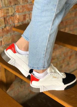 Puma cali 🆕 женские кроссовки пума 🆕 черный/белый3 фото