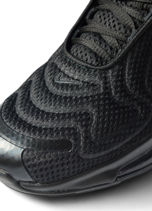Nike air max 720 черные кроссовки мужские текстильные легкие сетка весенние летние демисезонные отменное качество низкие с баллоном найк аэр макс7 фото