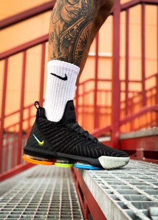 Nike lebron 16 ep lbj "black metallic silver" 🆕 мужские кроссовки найк 🆕 черные5 фото