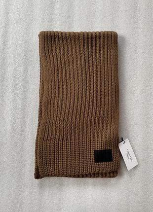 Новый шарф calvin klein ( ck ribbed knit scarf ) с америки3 фото
