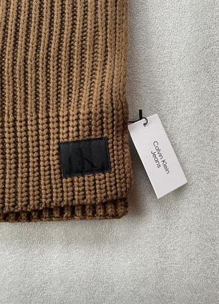 Новый шарф calvin klein ( ck ribbed knit scarf ) с америки4 фото