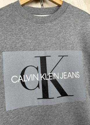 Calvin klein свитшот с большим логотипом2 фото