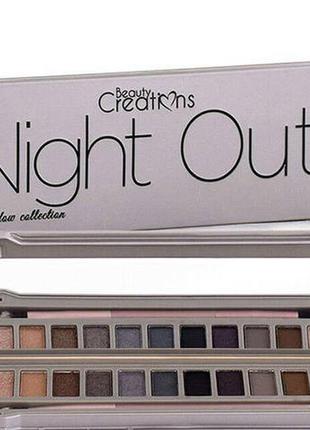 Тіні для повік beauty creations night out eyeshadow palette