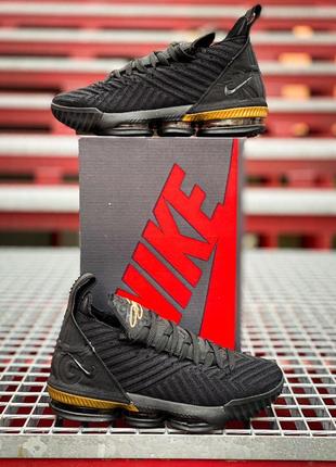 Nike lebron 16 “i’m king” black/metallic gold 🆕 мужские кроссовки найк 🆕 черные/золотые3 фото