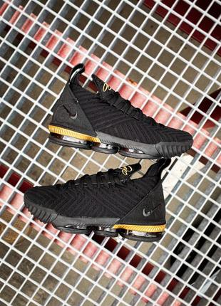 Nike lebron 16 “i’m king” black/metallic gold 🆕 мужские кроссовки найк 🆕 черные/золотые4 фото