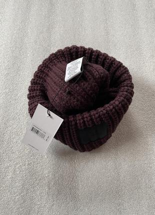 Новая зимняя шапка calvin klein ( ck ribbed knit beanie hat ) с америки7 фото
