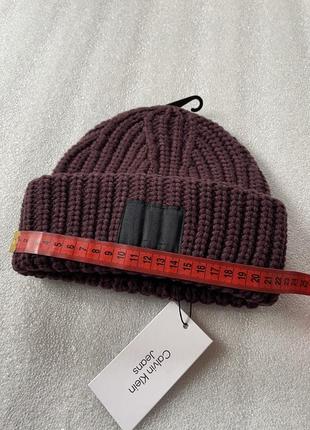 Новая зимняя шапка calvin klein ( ck ribbed knit beanie hat ) с америки9 фото