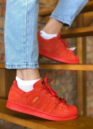 Adidas london red 🆕 женские кроссовки адидас 🆕 красный2 фото