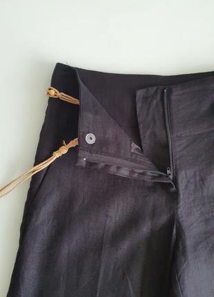 Лляні жіночі брюки, штани палаццо  h&m5 фото