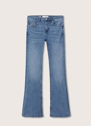 Джинси, джинси mango клеш, кльош від коліна, джинси стрейчеві клеш от колена3 фото