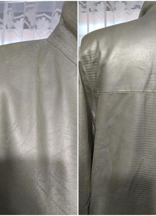 💖👍шикарный удлиненный жакет, куртка из натуральной кожи10 фото