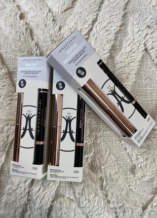 Набор для бровей anastasia beverly hills brow beginners kit карандаш гель трафареты для бровей2 фото