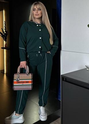 Костюм двойка бомбер + джоггеры черный электрик бутылка марсал малина мокко серый батал большого размера кофта кардиган штаны на резинке