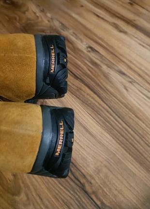 Сапожки вишукані стильні оригінальні водовідштовхуючі merrell tundra 💦🌊 waterproof polartec boots6 фото