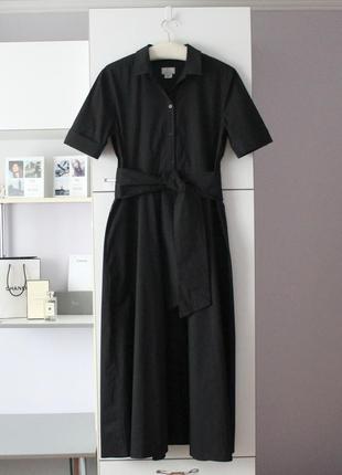 Шикарна чорна поплінова сукня від woolrich, оригінал