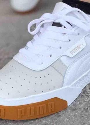 Puma basket cali white/brown