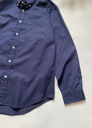 Мужская рубашка барбербери burberrys синяя2 фото