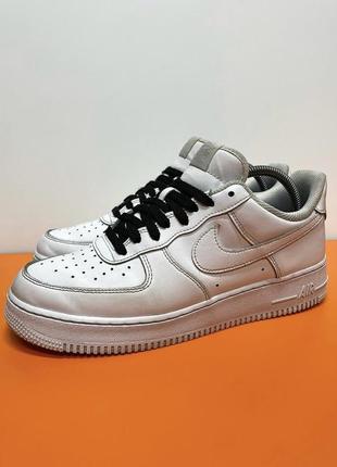 Кожаные оригинальные кроссовки nike white brown 🔥7 фото