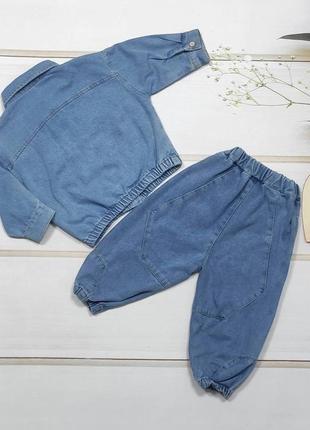 Джинсовый костюм для мальчика джинсовка и джинсы5 фото