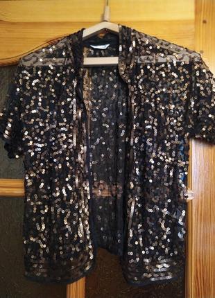 Накидка с паетками