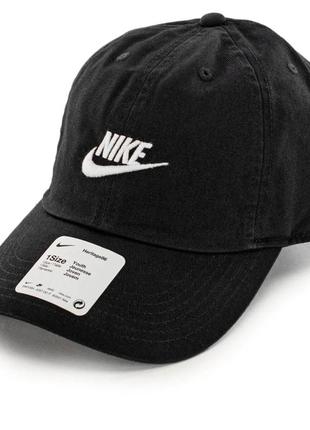 Бейсболка nike heritage 96 cap aj3651-010 чорна дитяча