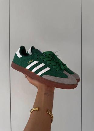 Кросівки adidas samba og green white
