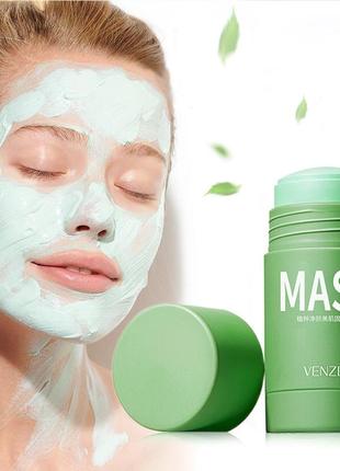 Маска для обличчя veze mud clean mask з екстрактом зеленого чаю й азійської центели 40 g
