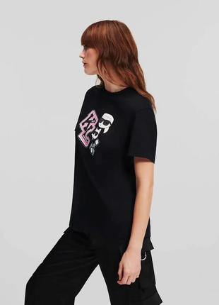 Футболка ikonik varsity tee karl lagerfeld 🤩2 фото