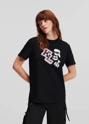 Футболка ikonik varsity tee karl lagerfeld 🤩1 фото