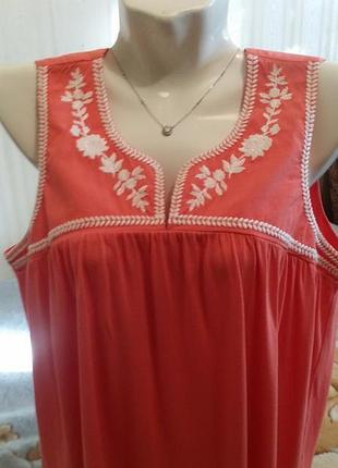 Яркий топ с вышивкой,laura ashley, uk 12