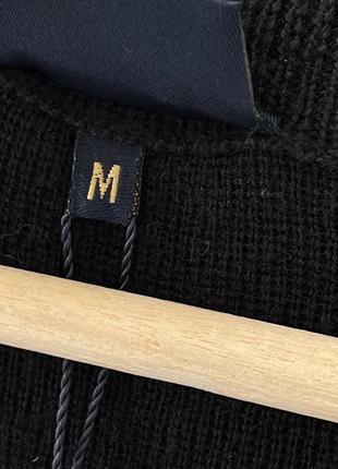 Gabicci wool cardigan italy черный кардиган шерсть премиум теплый стильный минимализм интересный итальялия изысканный новый оригинал7 фото