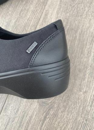 Мокасины оригинал gore-tex ecco soft wedge 470913 гг.38,39,42