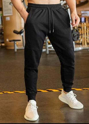 Спортивные демисезонные стильные мужские брюки, двунить2 фото
