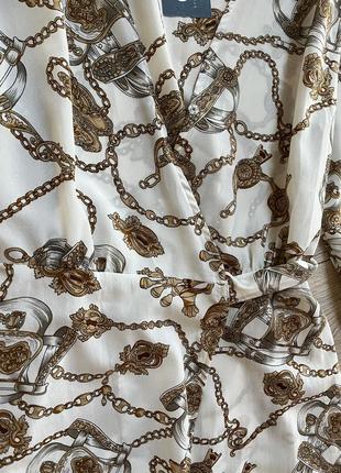 Платье на запах миди 120 см платье шифоновое нарядное белое праздничное платье халат пышные рукава6 фото