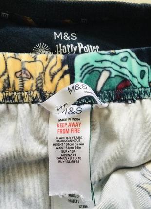 8-9 років, 134 зріст. marks&spencer harry potter велюрова піжама. тепла, м"якенька, на манжетах яскр5 фото