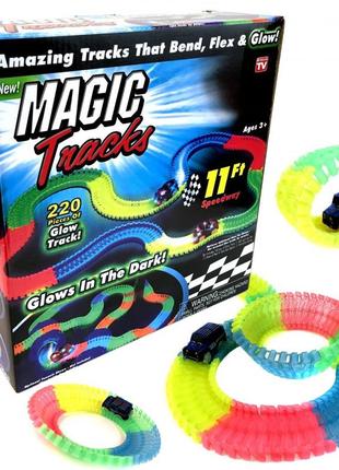 Гоночная трасса magic tracк 220 деталей / mеджик трек salemarket9 фото