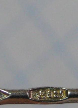 Позолоченые серьги серебряные