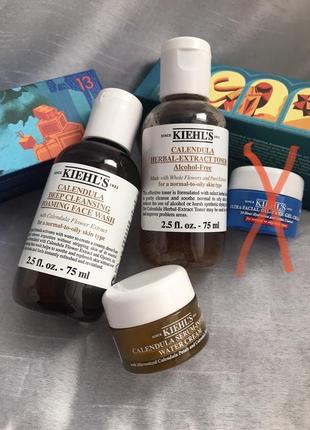 Kiehl’s calendula cream toner set набор косметики