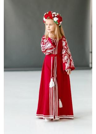 Платье вышиванка очаровательно для девочек 110-1582 фото