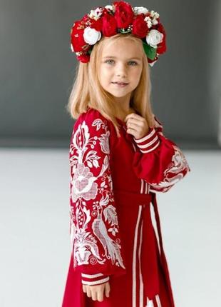 Платье вышиванка очаровательно для девочек 110-1583 фото