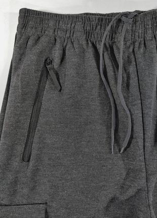 Штаны спортивные для парней подростков серые с манжетом демисезонные 164, 170, 1766 фото