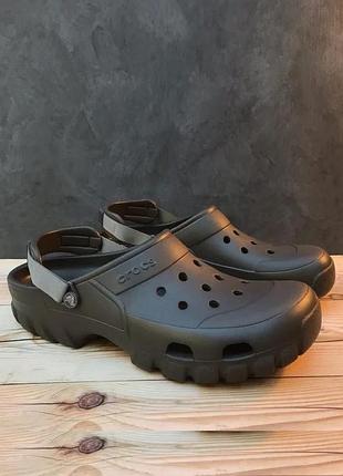 Крокс оффроад темно-коричневі crocs offroad sport clog espresso / walnut