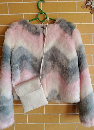 Шикарная шубка на весну размер s. m